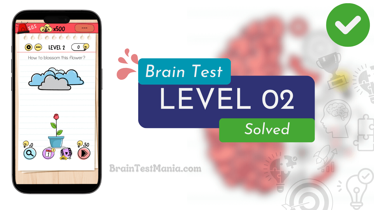 Solved Brain Test Level 02 Answer