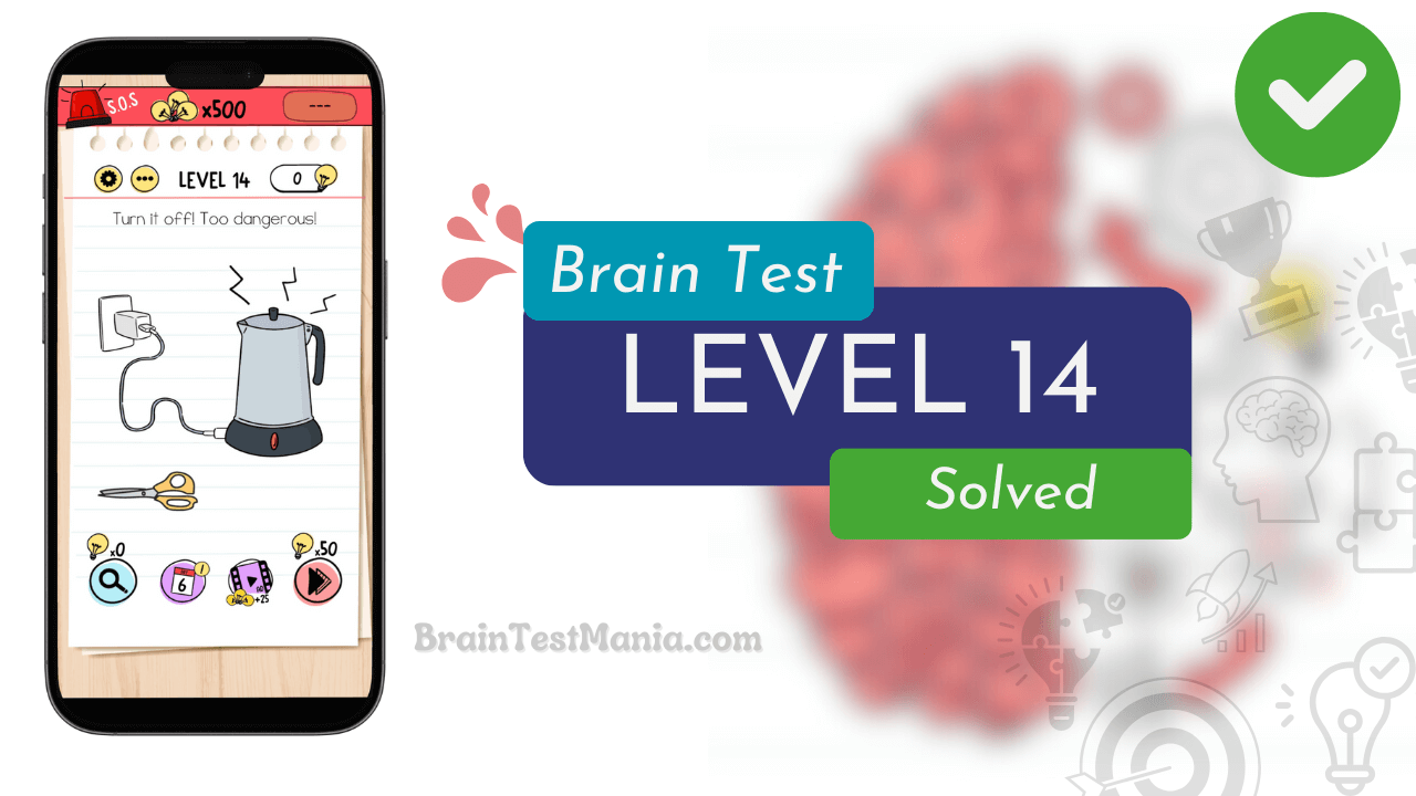Solved Brain Test Level 14 Answer 1