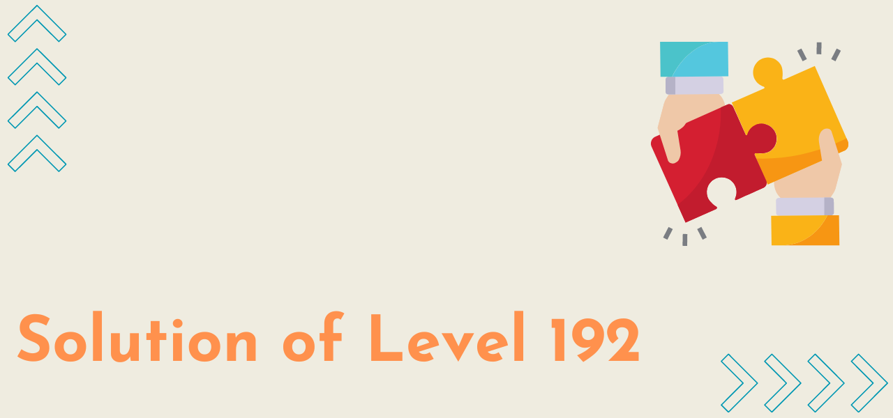 Solution Of Level 192