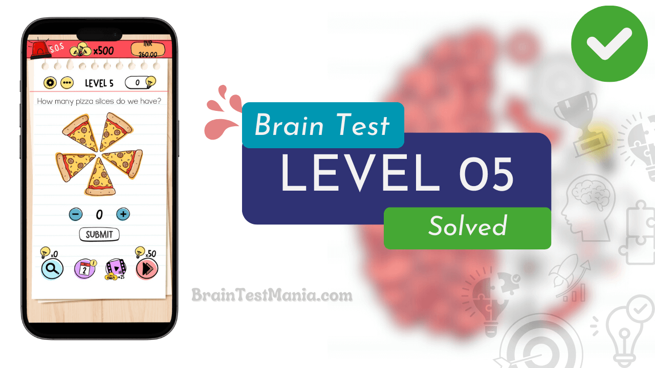 Solved Brain Test Level 05 Answer