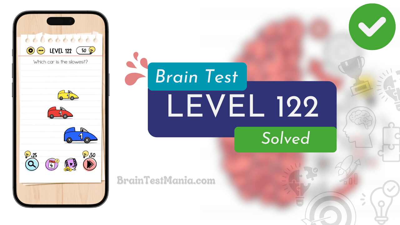 Solved Brain Test Level 122 Answer