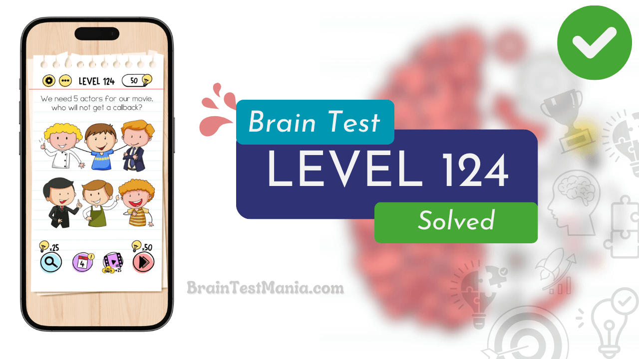 Solved Brain Test Level 124 Answer