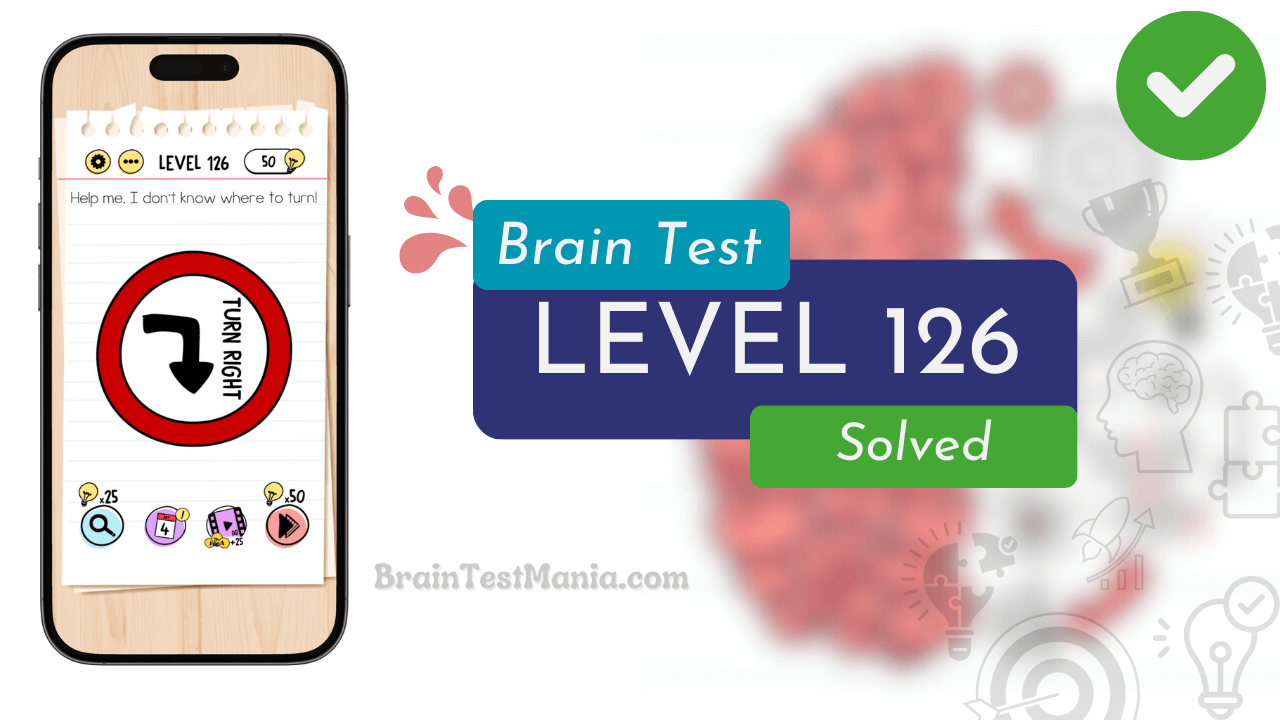 Solved Brain Test Level 126 Answer