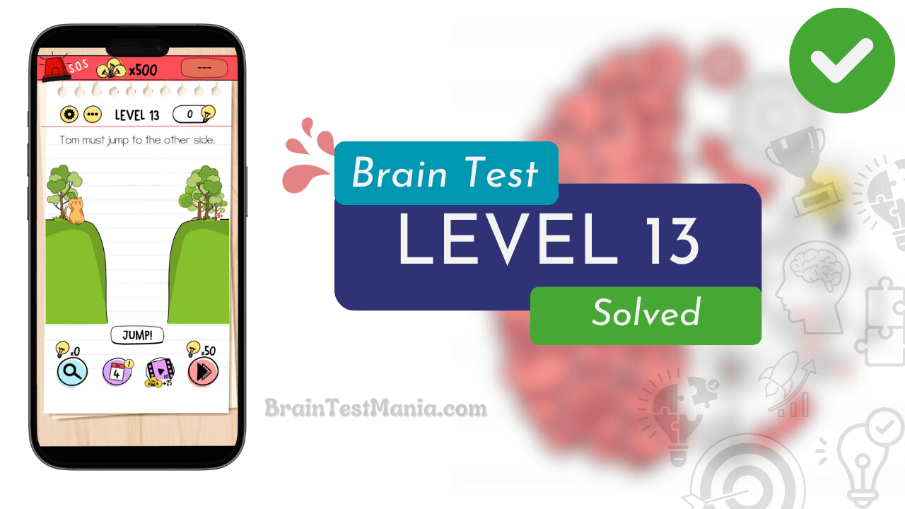 Solved Brain Test Level 13 Answer