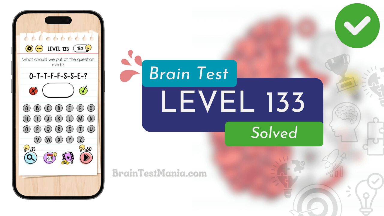 Solved Brain Test Level 133 Answer