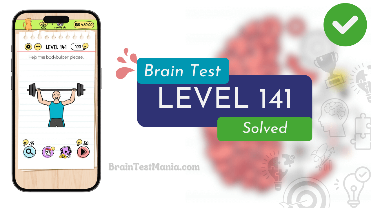 Solved Brain Test Level 141 Answer