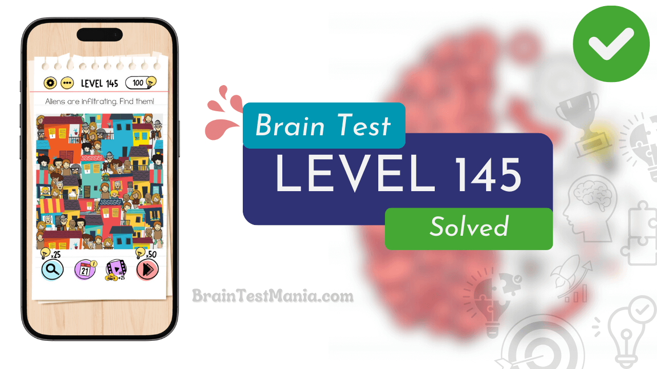 Solved Brain Test Level 145 Answer