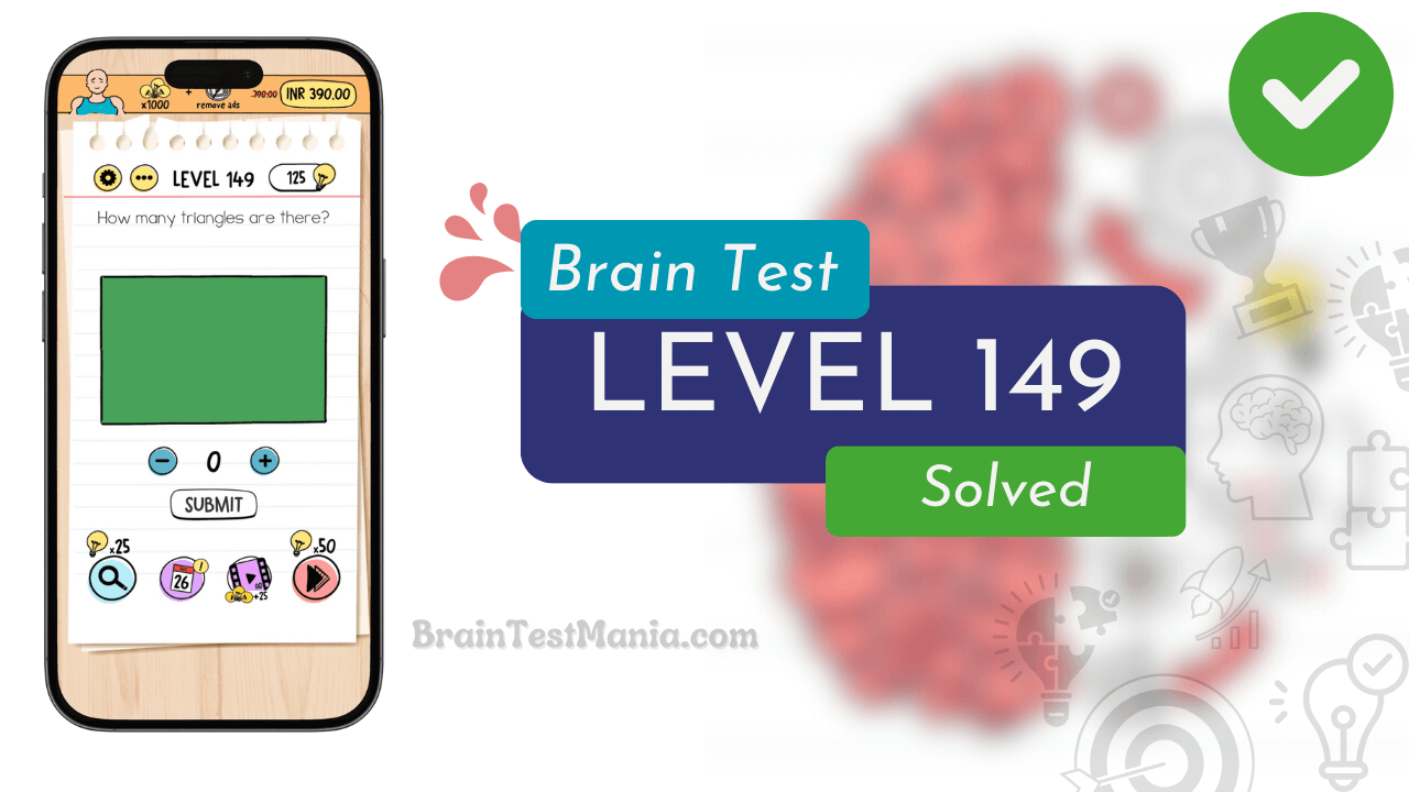 Solved Brain Test Level 149 Answer