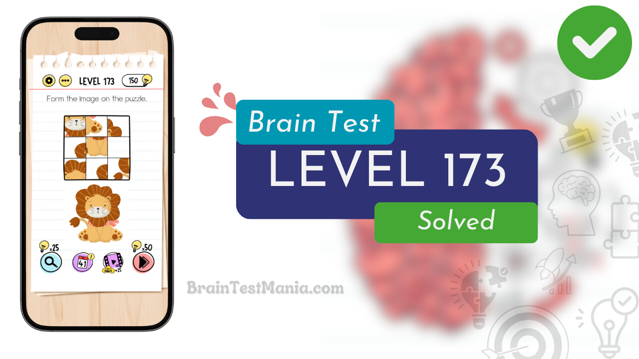 Solved Brain Test Level 173 Answer 2