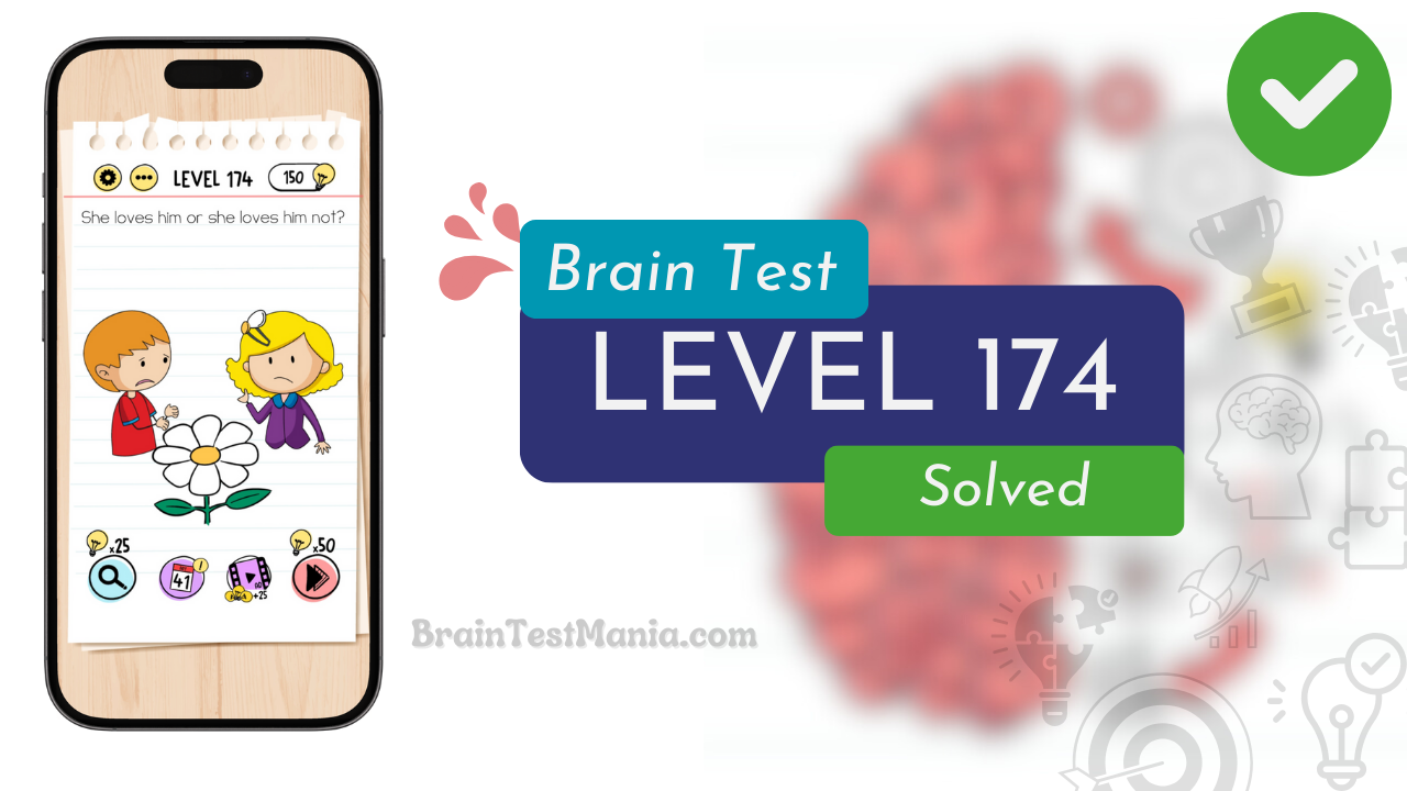 Solved Brain Test Level 174 Answer