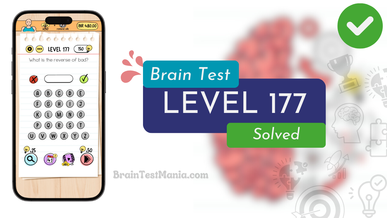 Solved Brain Test Level 177 Answer