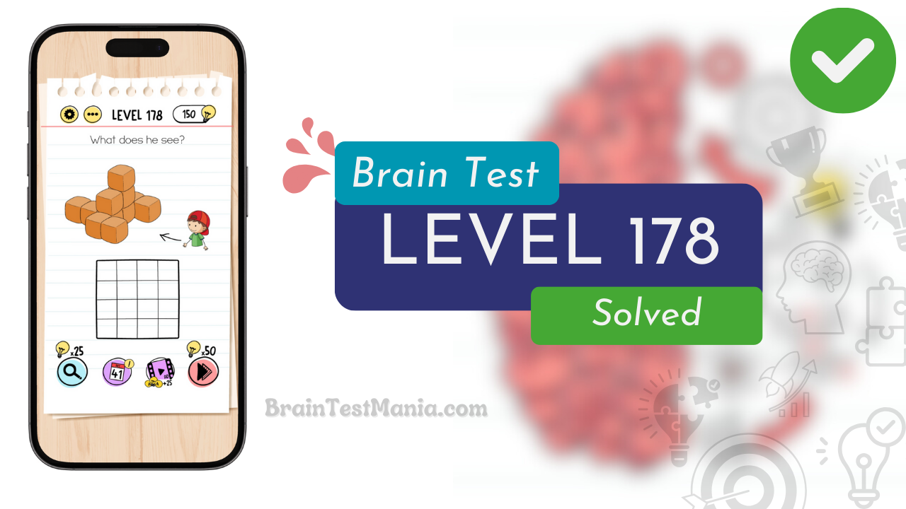 Solved Brain Test Level 178 Answer