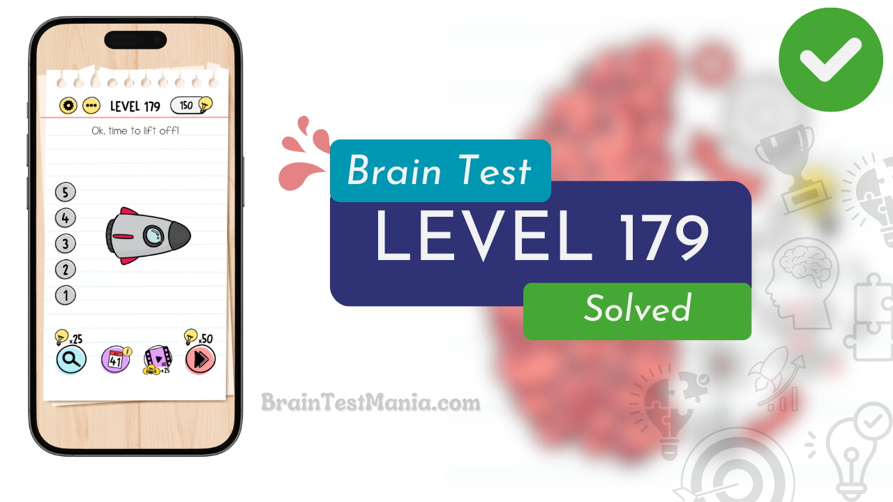 Solved Brain Test Level 179 Answer