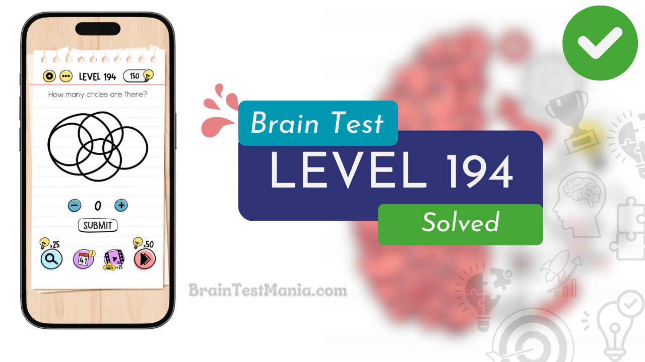 Solved Brain Test Level 194 Answer