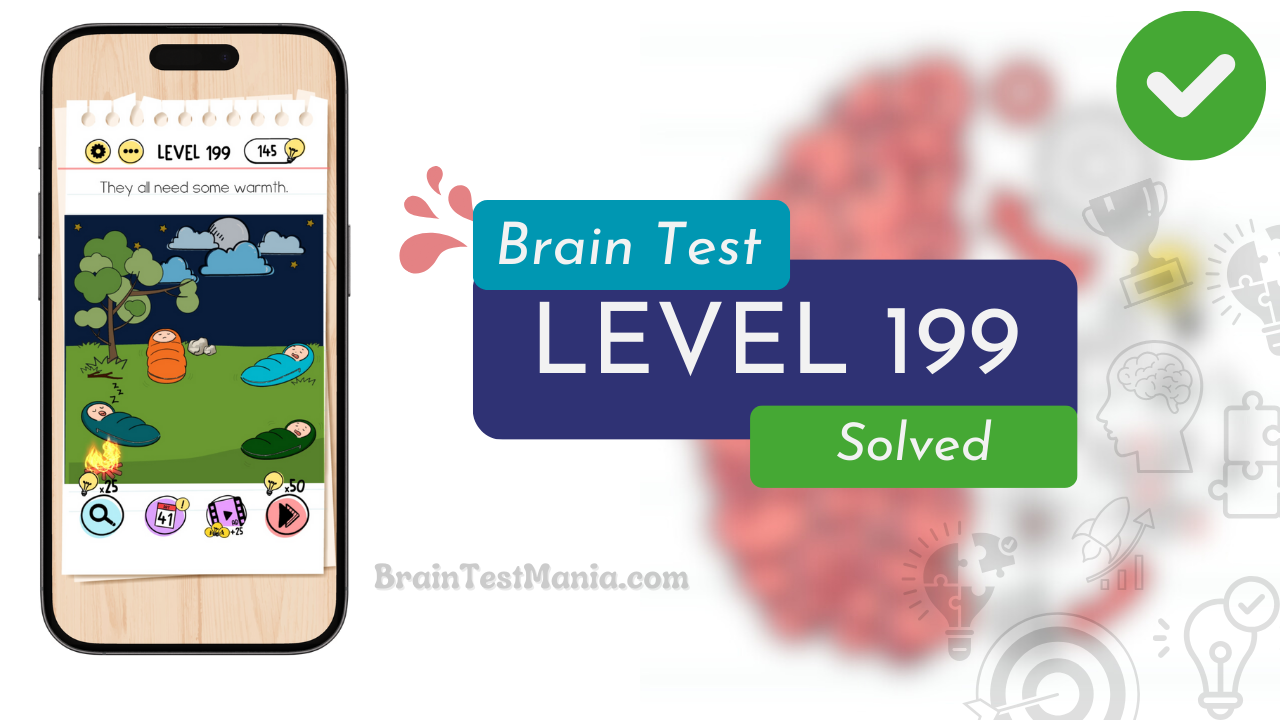 Solved Brain Test Level 199 Answer