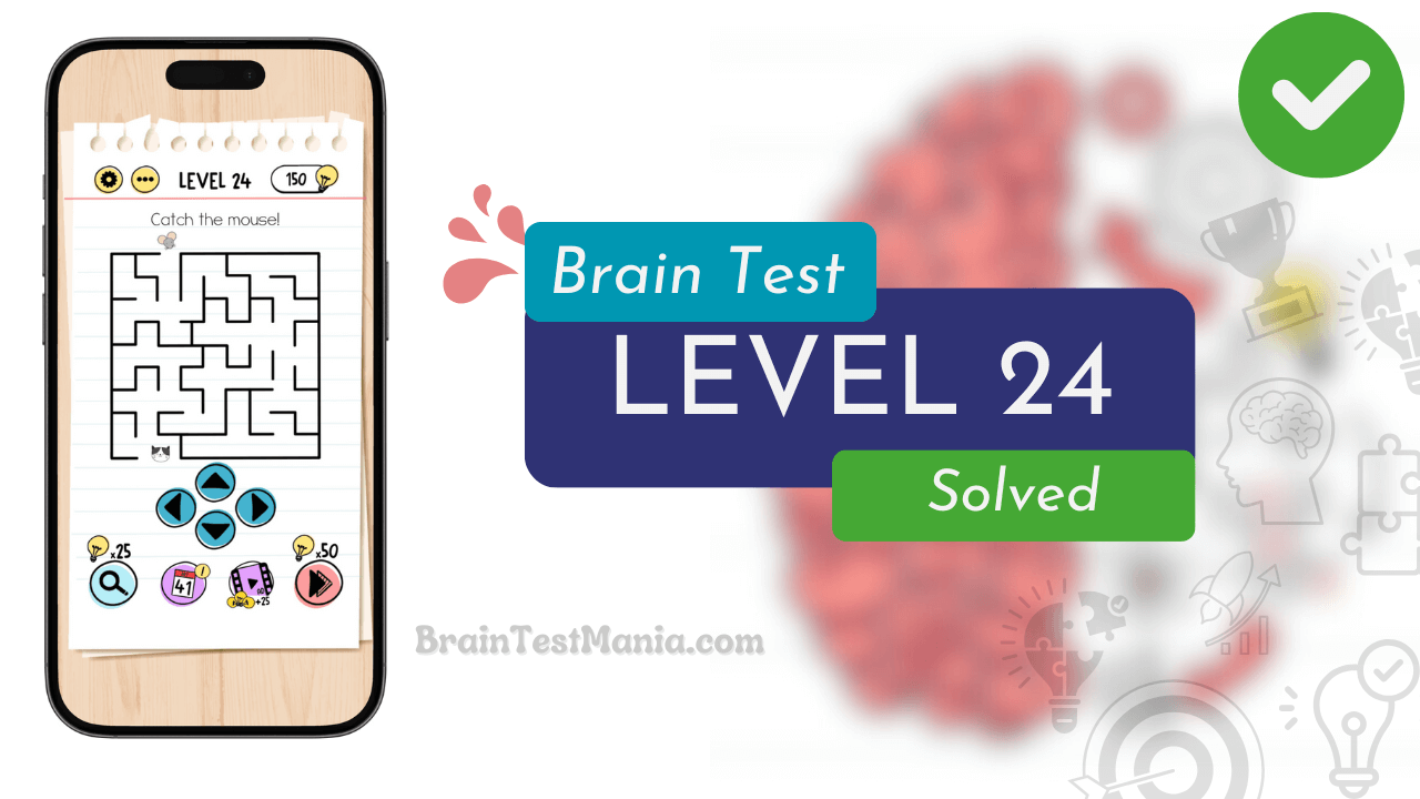 Solved Brain Test Level 24 Answer