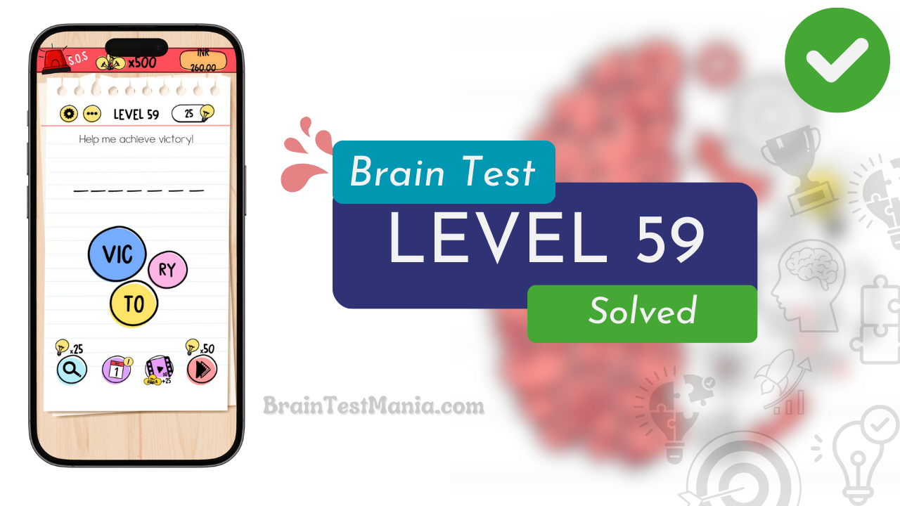 Solved Brain Test Level 59 Answer
