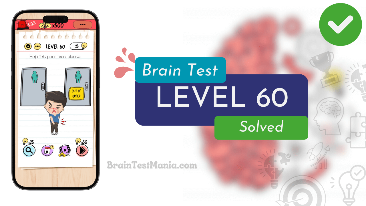 Solved Brain Test Level 60 Answer