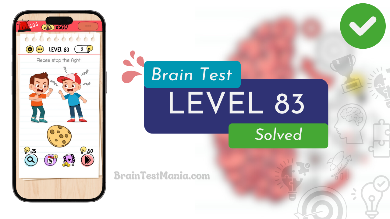 Solved Brain Test Level 83 Answer