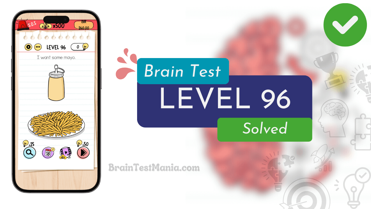 Solved Brain Test Level 96 Answer