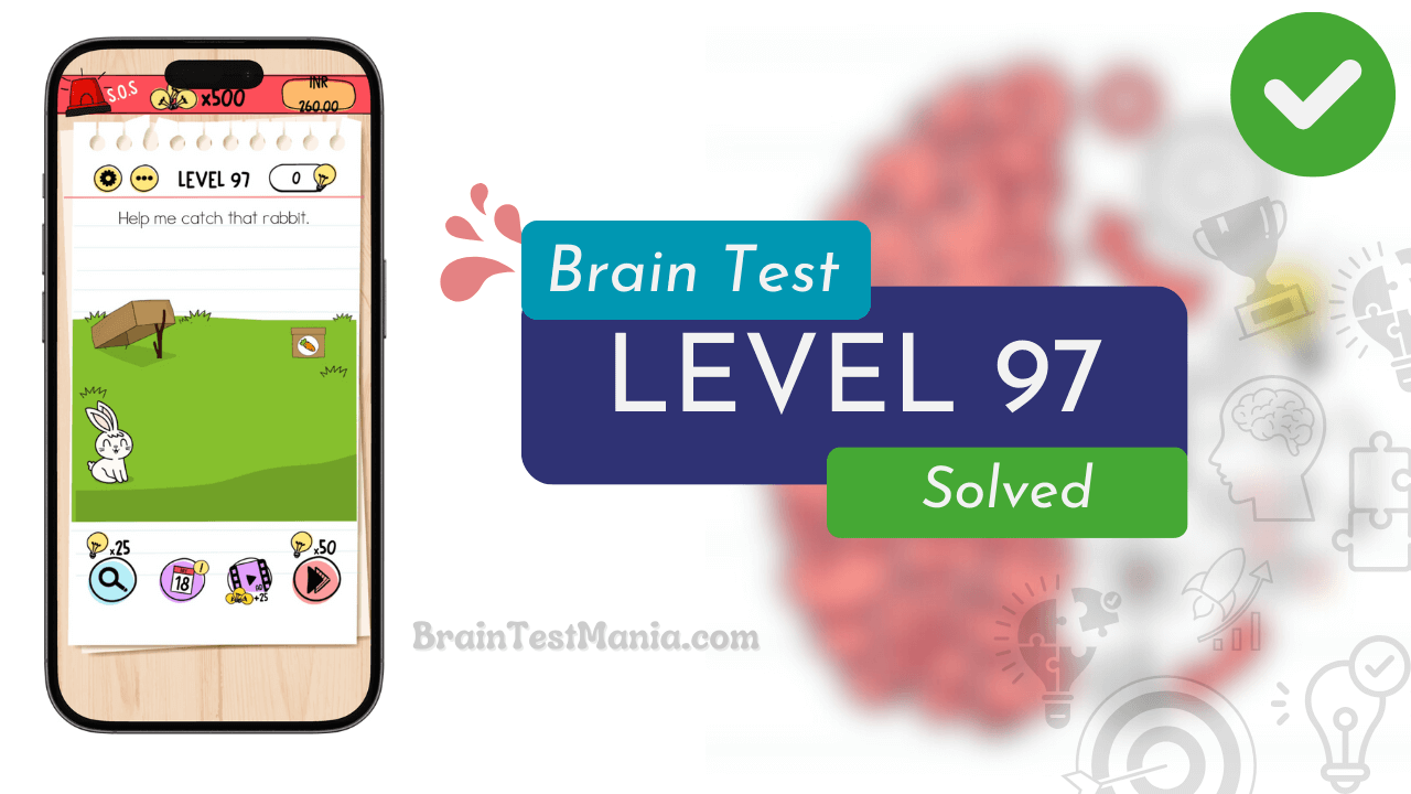 Solved Brain Test Level 97 Answer