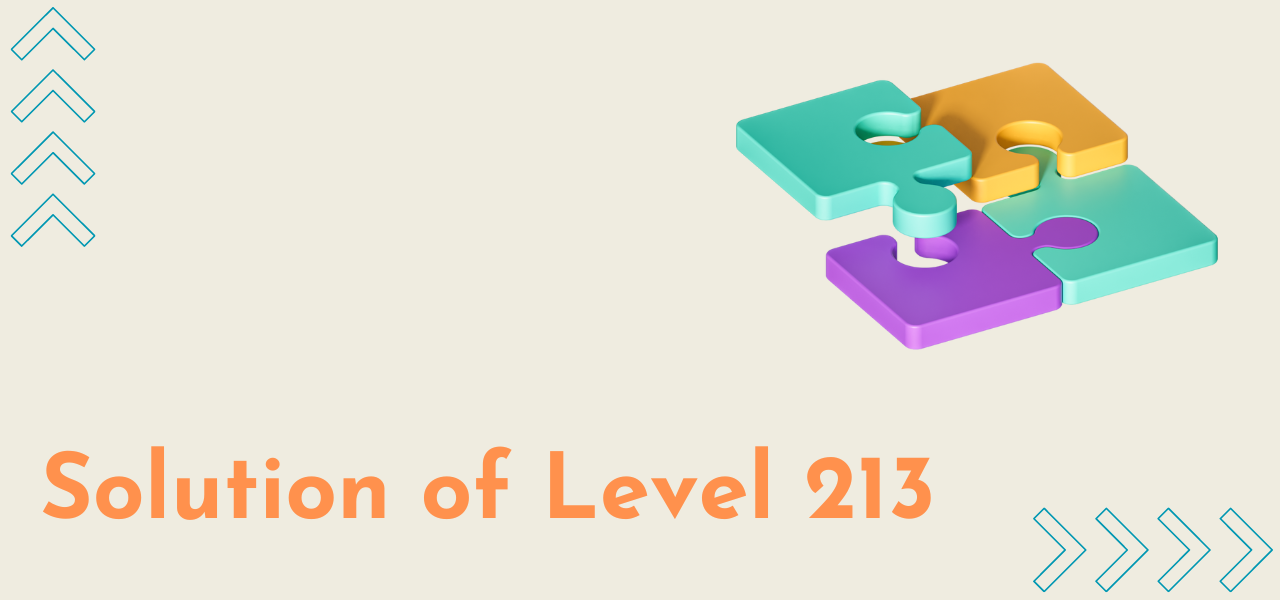 Solution Of Level 213