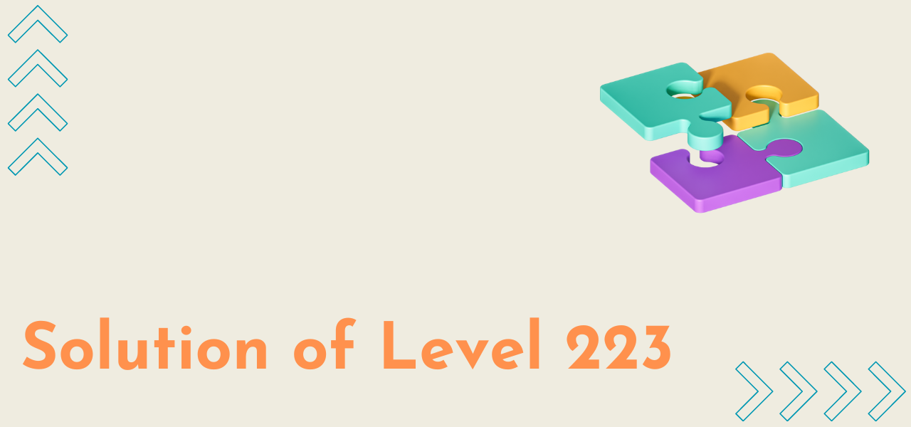 Solution Of Level 223