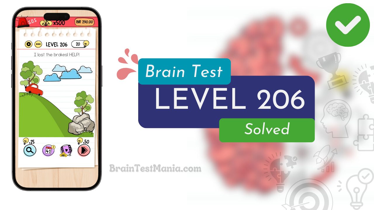 Solved Brain Test Level 206 Answer