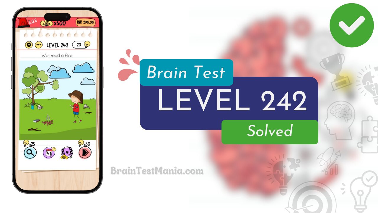 Solved Brain Test Level 242 Answer