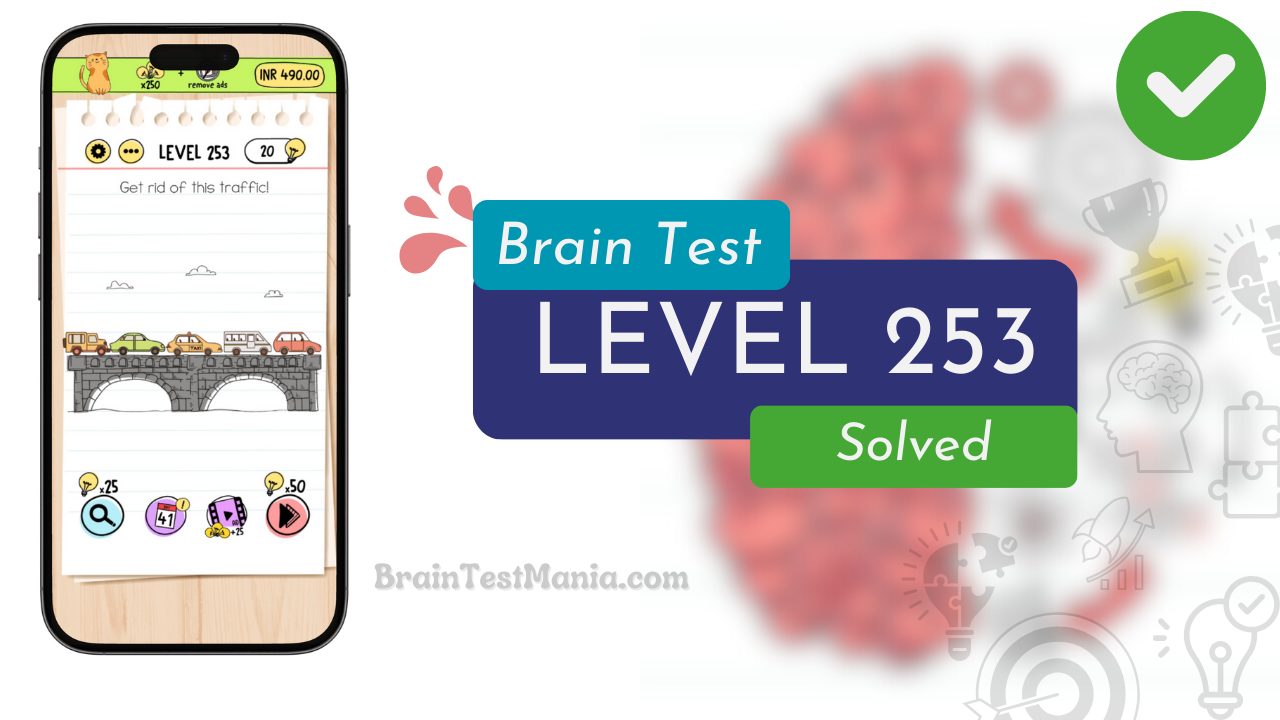 Solved Brain Test Level 253 Answer