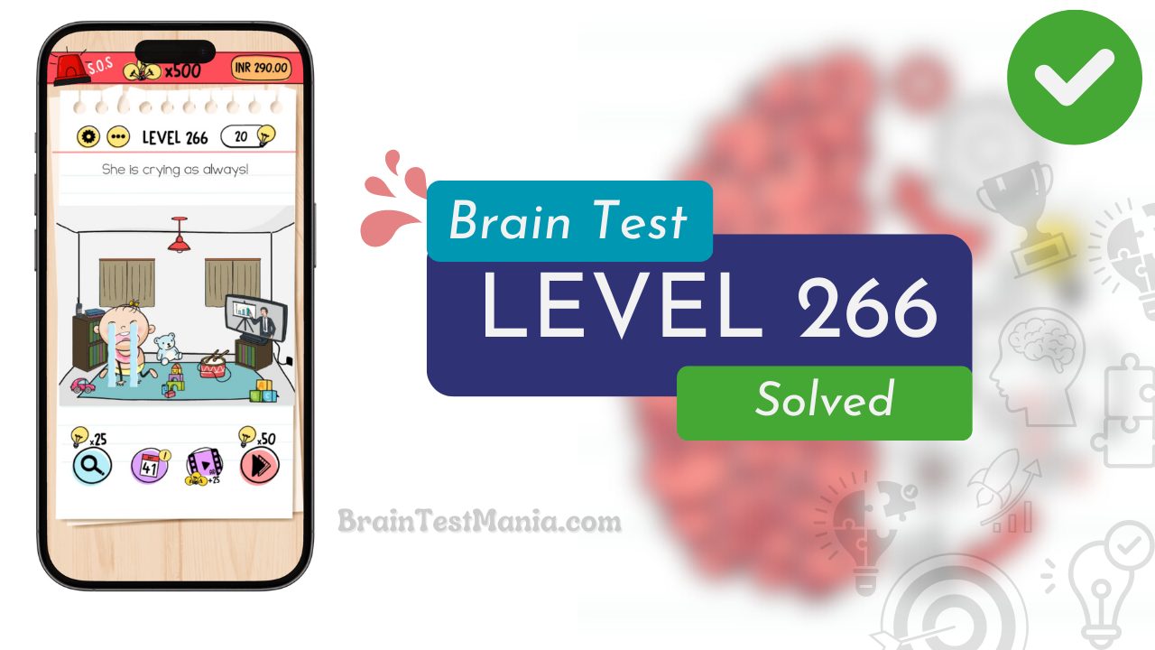 Solved Brain Test Level 266 Answer