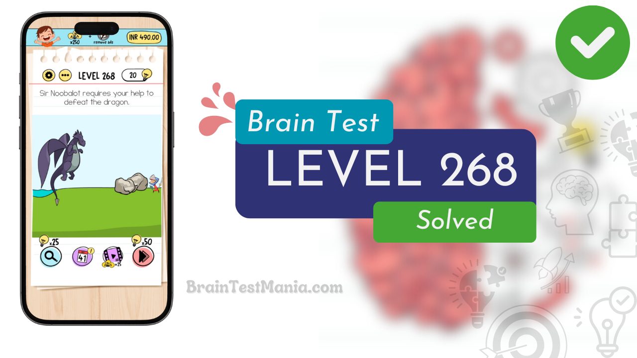 Solved Brain Test Level 268 Answer