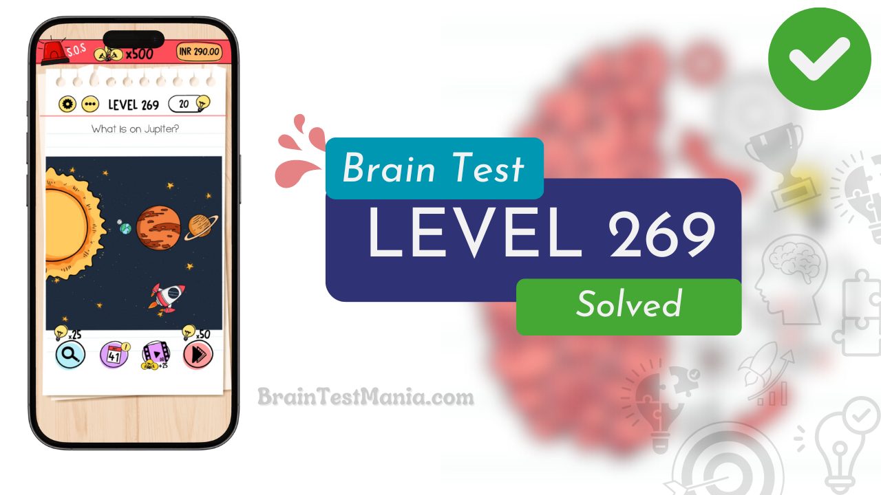 Solved Brain Test Level 269 Answer