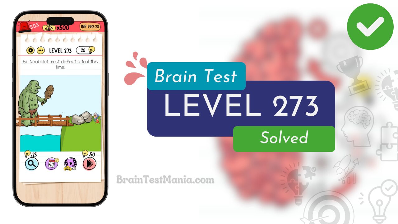 Solved Brain Test Level 273 Answer 1