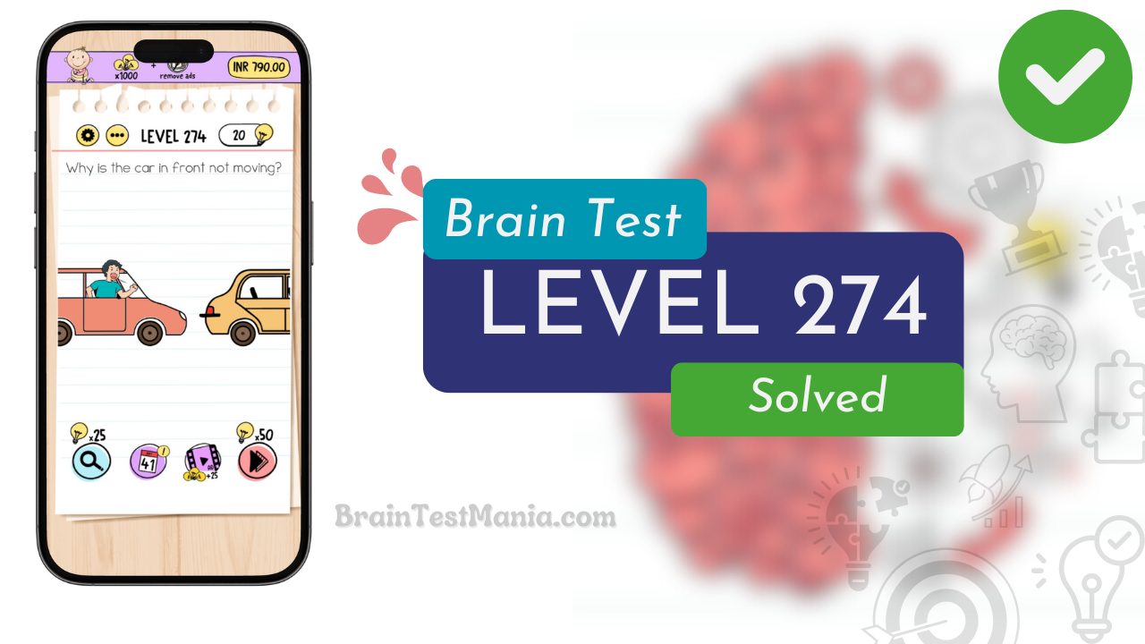 Solved Brain Test Level 274 Answer