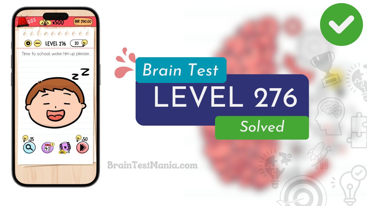 Solved Brain Test Level 276 Answer