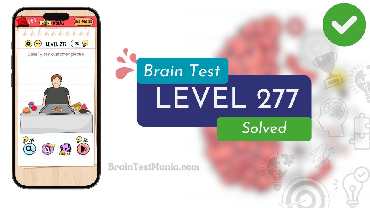 Solved Brain Test Level 277 Answer