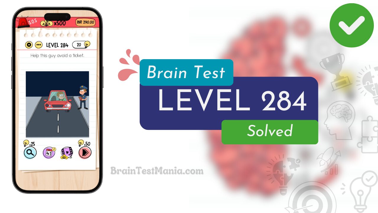 Solved Brain Test Level 284 Answer