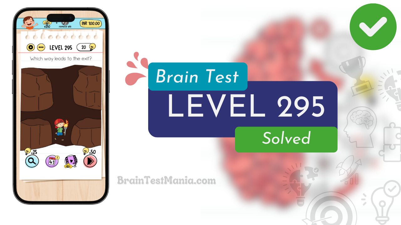Solved Brain Test Level 295 Answer