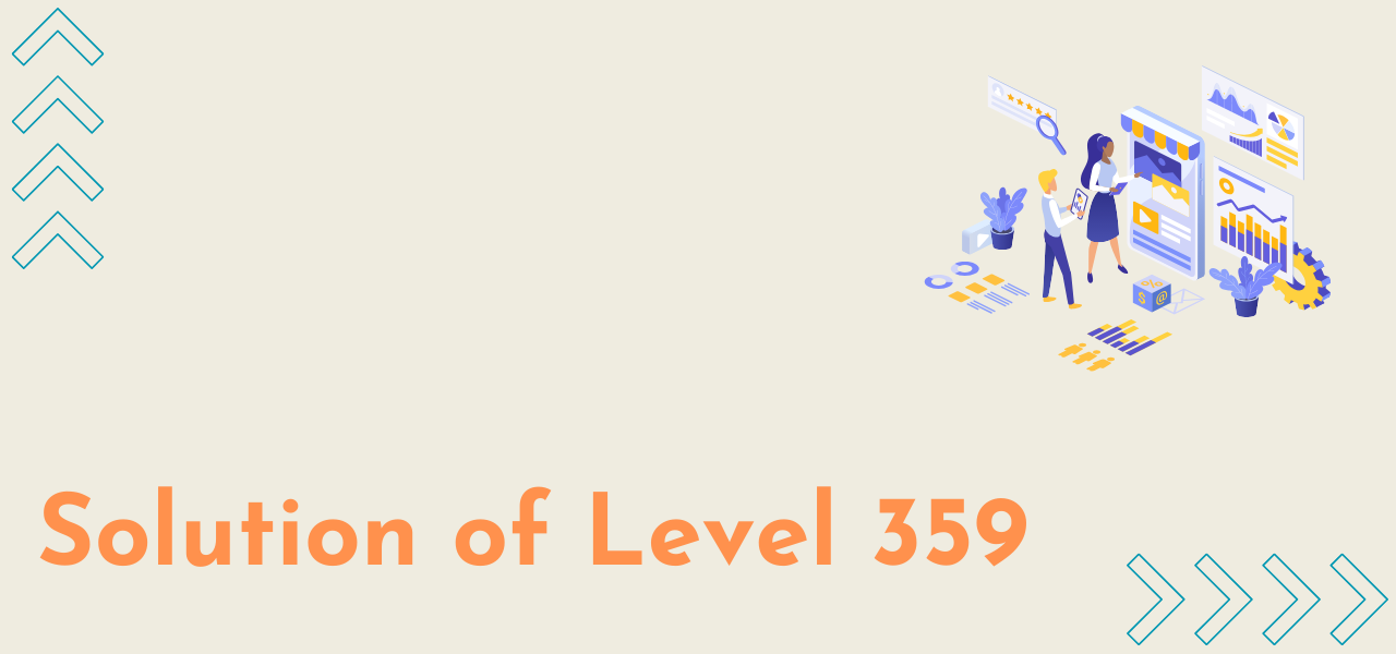 Solution Of Level 359