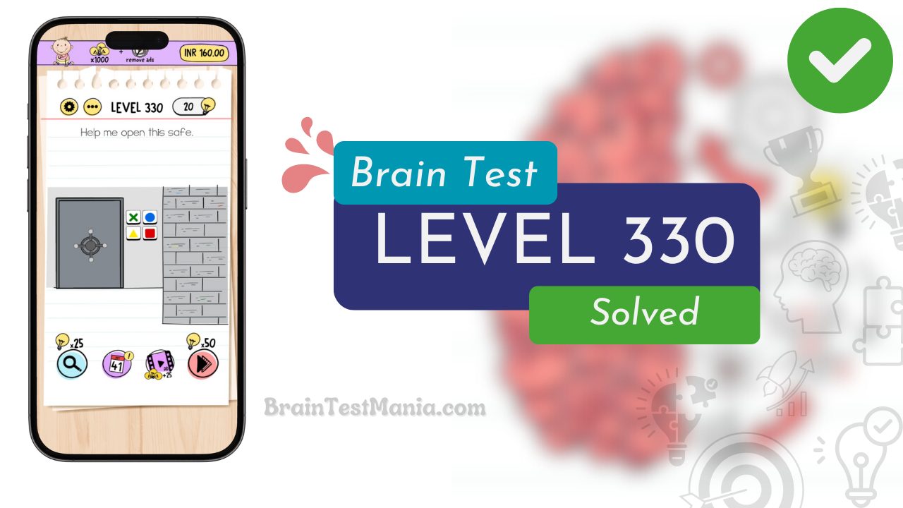 Solved Brain Test Level 330 Answer