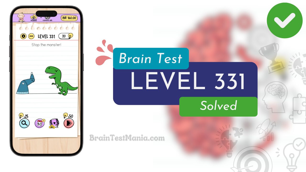 Solved Brain Test Level 331 Answer