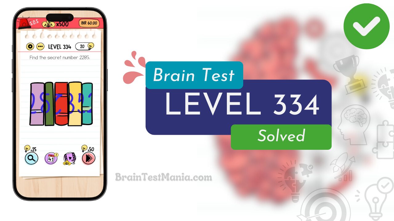 Solved Brain Test Level 334 Answer