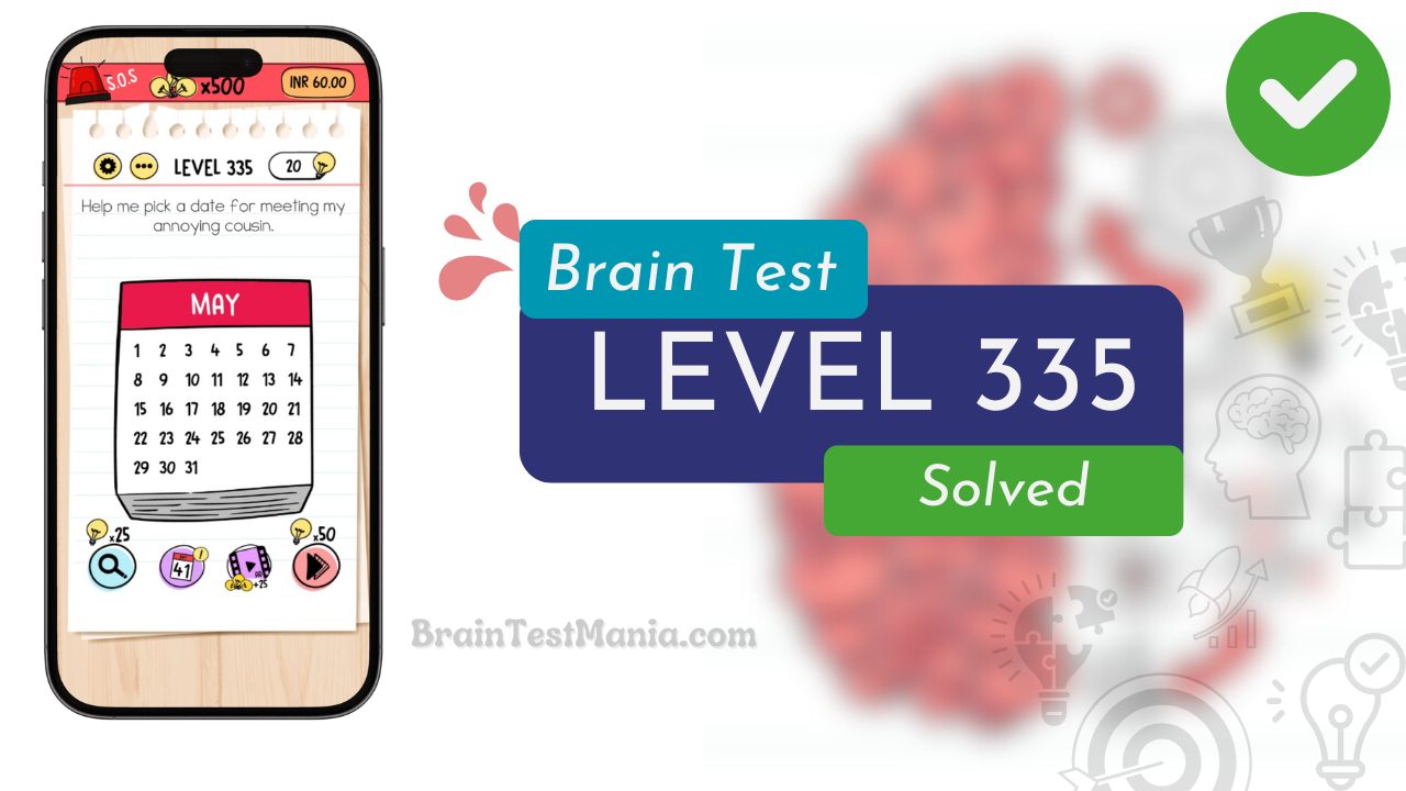 Solved Brain Test Level 335 Answer