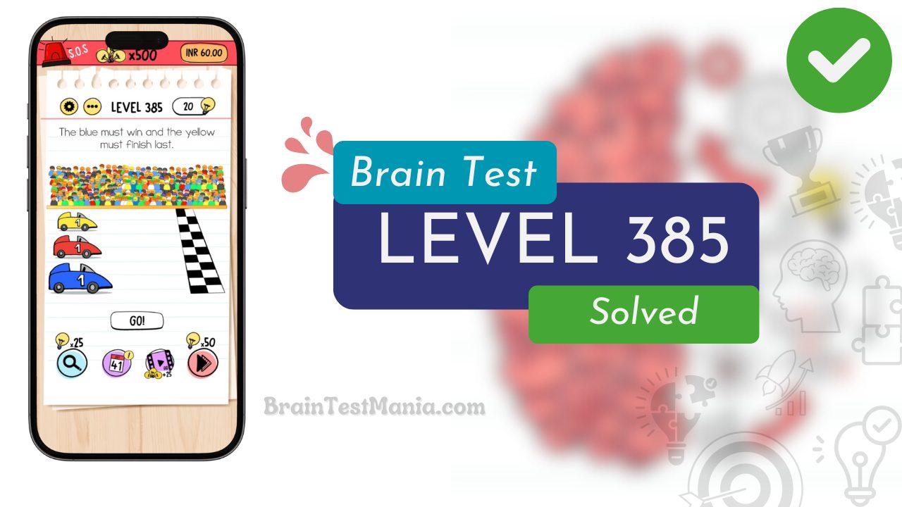 Solved Brain Test Level 385 Answer