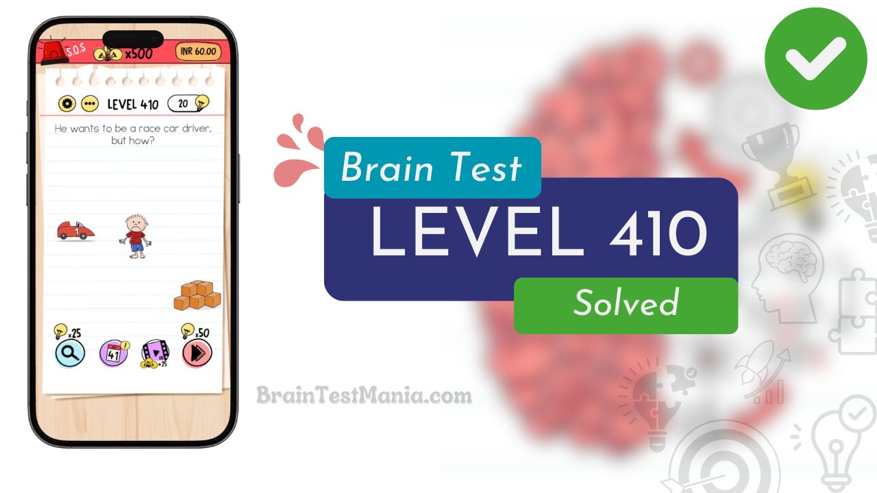 Solved Brain Test Level 410 Answer