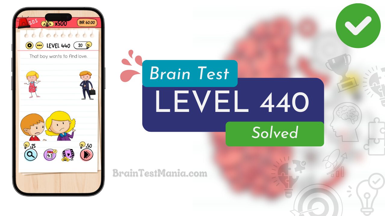Solved Brain Test Level 440 Answer