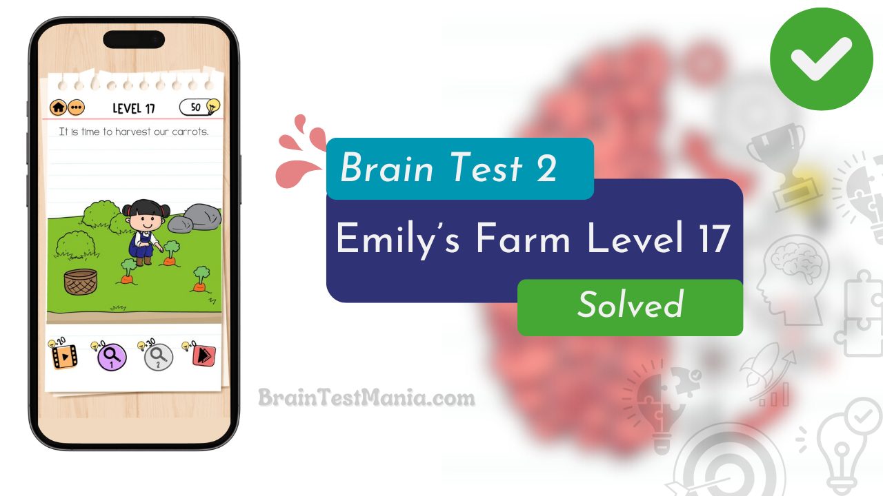 Brain Test 2 Emily’s Farm Level 17 Answer