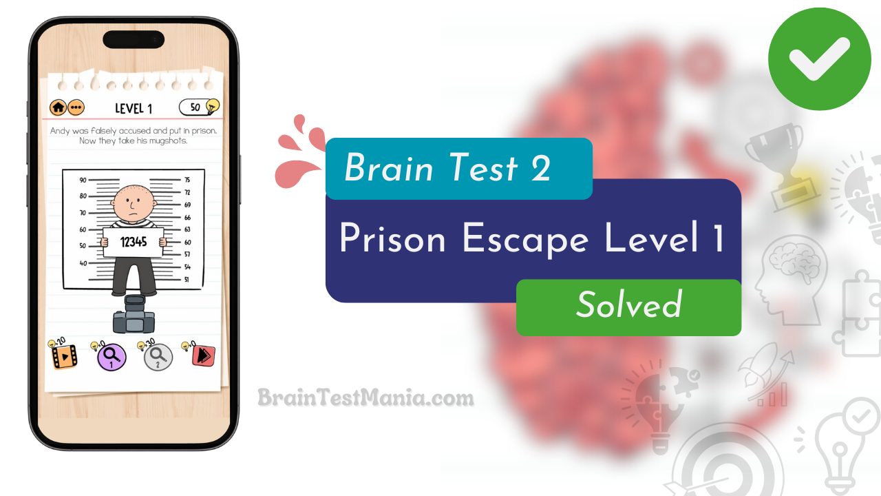 Brain Test 2 Prison Escape Level 1 Answer