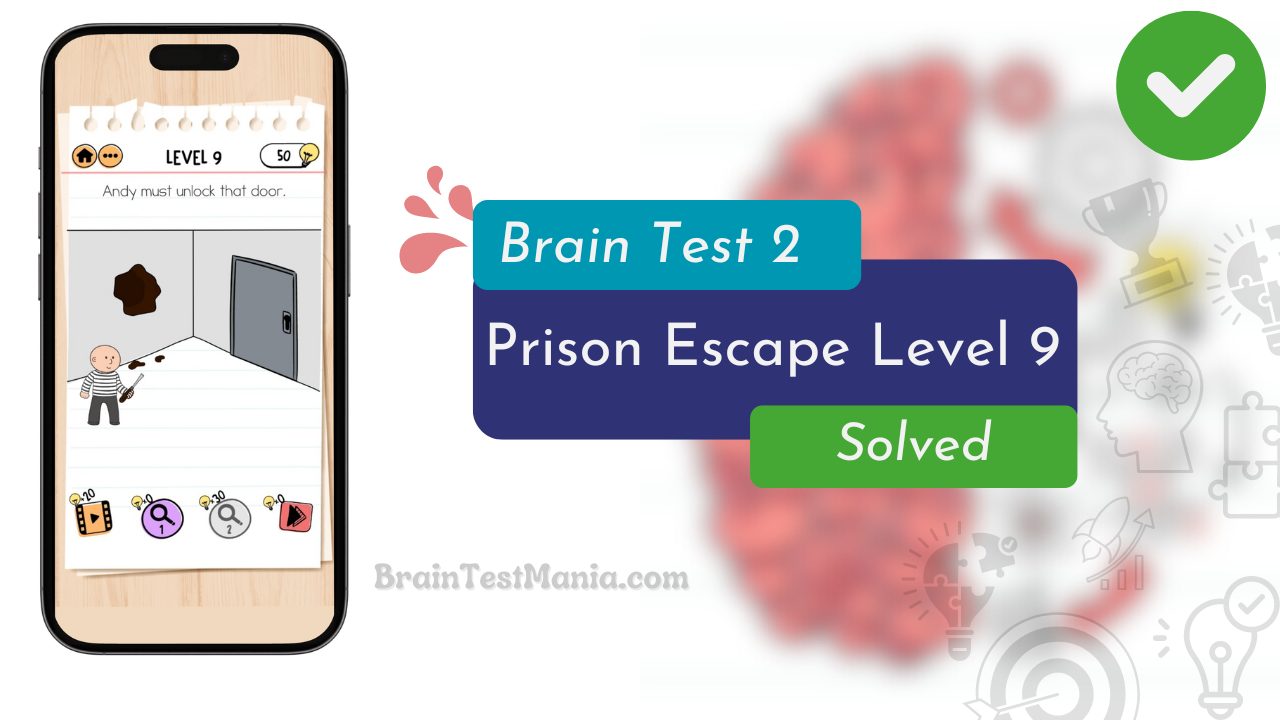 Brain Test 2 Prison Escape Level 9 Answer